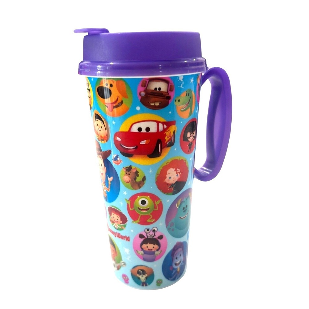 Disney World Refillable Resort Mug 2026 Purple Lid Plastic Travel Cup 16oz